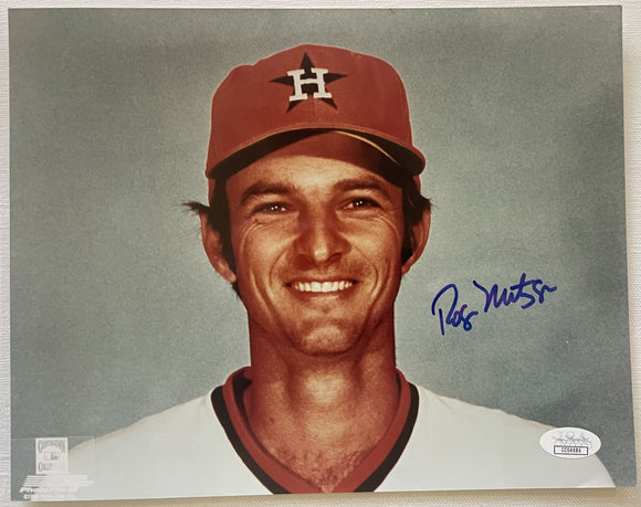 Roger Metzger Signed Autographed Glossy 8x10 Photo Houston Astros - JSA Authenticated