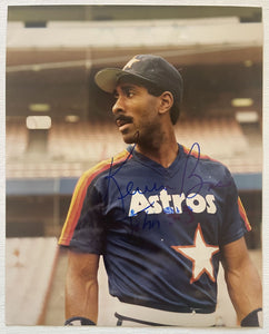 Kevin Bass Signed Autographed Glossy 8x10 Photo - Houston Astros