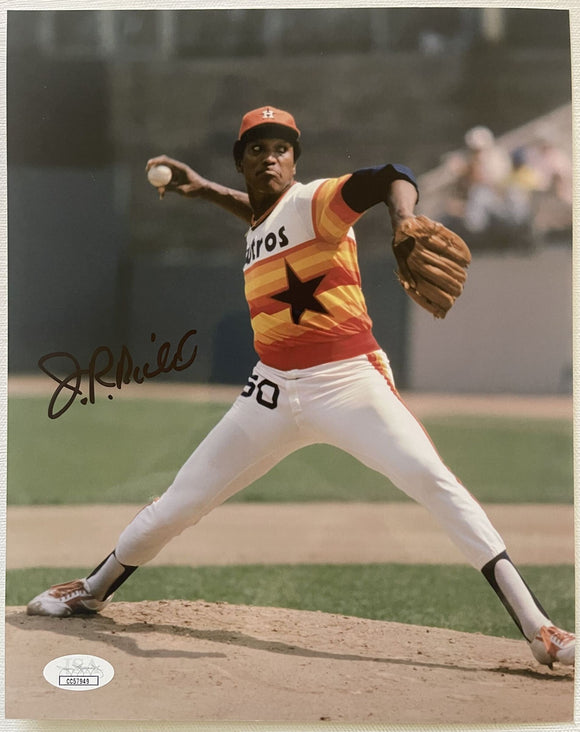 J.R. Richard (d. 2021) Signed Autographed Glossy 8x10 Photo Houston Astros - JSA Authenticated