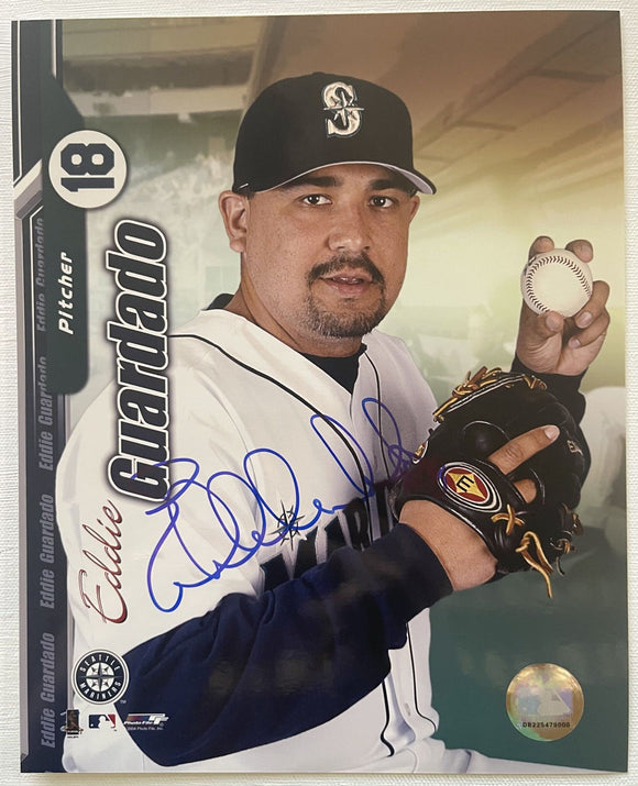 Eddie Guardado Signed Autographed Glossy 8x10 Photo - Seattle Mariners