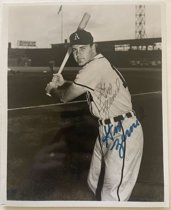 Gus Zernial (d. 2011) Signed Autographed Vintage Glossy 8x10 Photo - Philadelphia A's Athletics