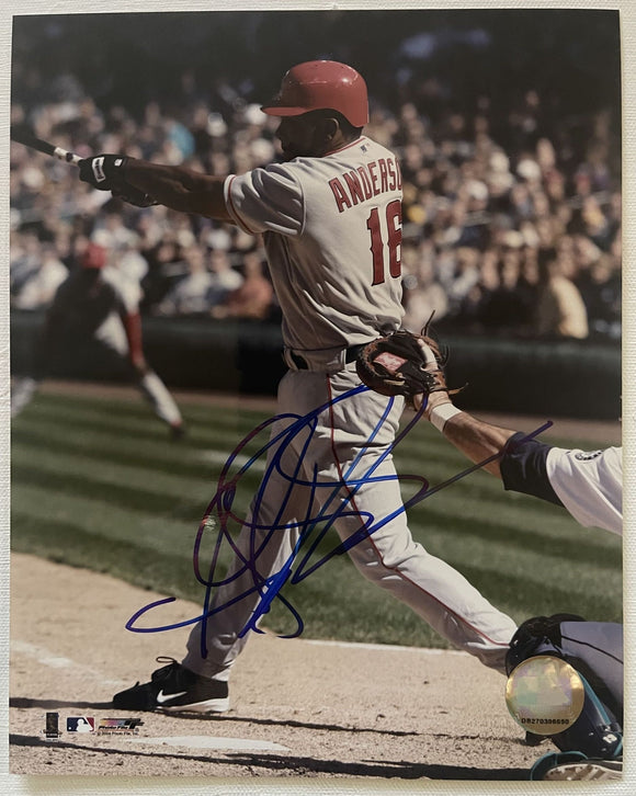 Garret Anderson Signed Autographed Glossy 8x10 Photo - Anaheim Angels