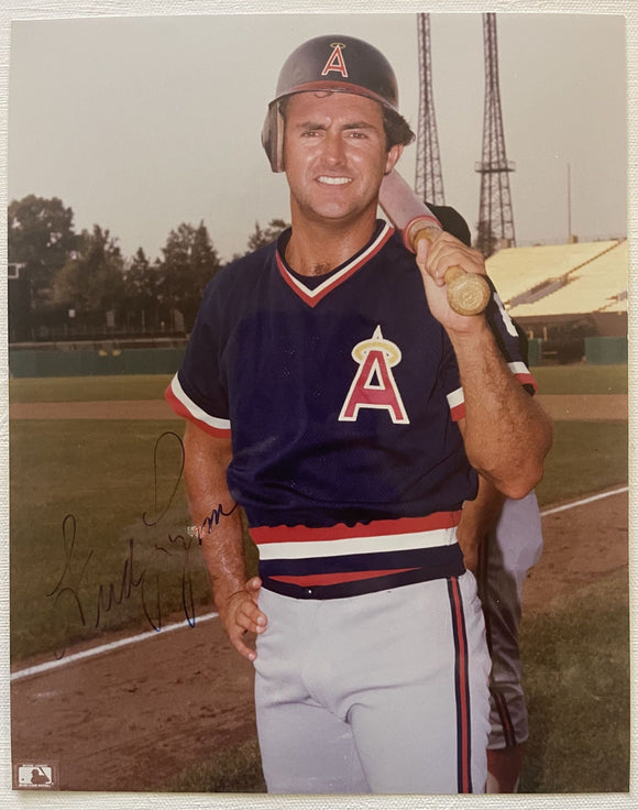 Fred Lynn Signed Autographed Glossy 8x10 Photo California Angels - Stacks of Plaques
