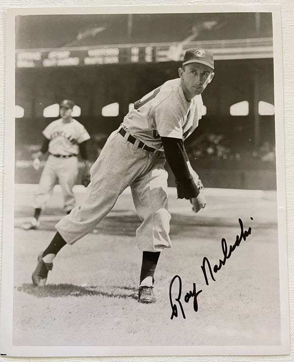 Ray Narleski (d. 2012) Signed Autographed Vintage Glossy 8x10 Photo - Cleveland Indians