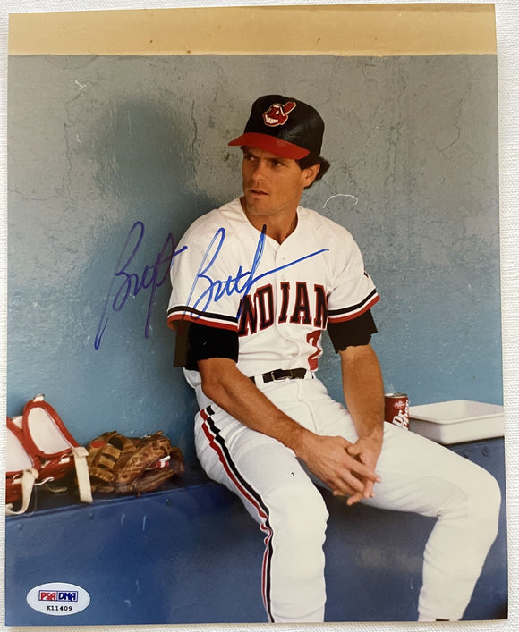 Brett Butler Signed Autographed Glossy 8x10 Photo Cleveland Indians - PSA/DNA Authenticated