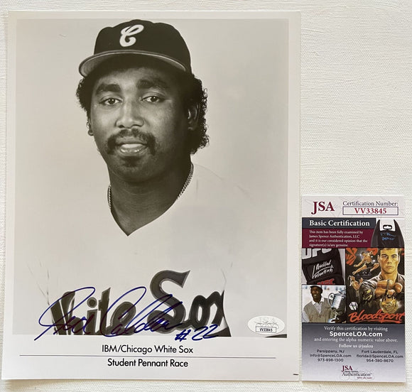 Ivan Calderon (d. 2003) Signed Autographed Glossy 8x10 Photo Chicago White Sox - JSA Authenticated