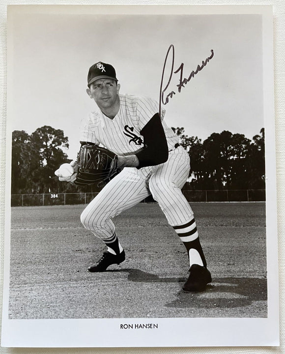 Ron Hansen Signed Autographed Vintage Glossy 8x10 Photo - Chicago White Sox