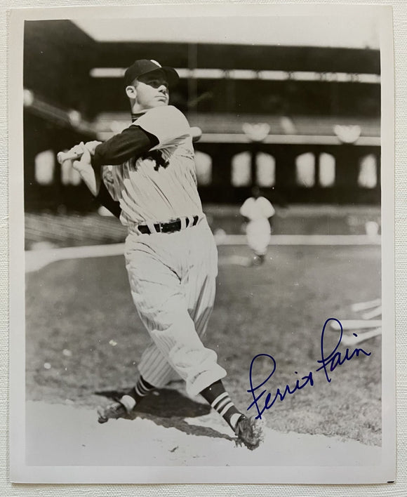 Ferris Fain (d. 2001) Signed Autographed Vintage Glossy 8x10 Photo - Chicago White Sox