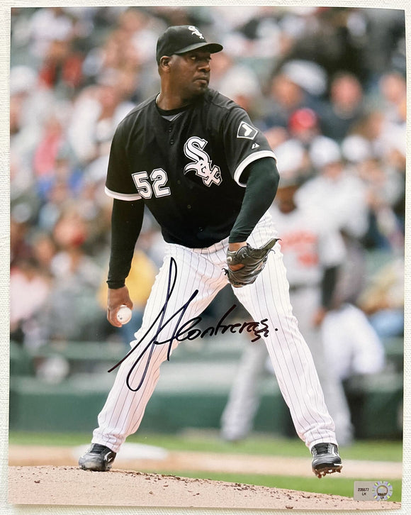 Jose Contreras Signed Autographed Glossy 8x10 Photo Chicago White Sox - MLB Authenticated