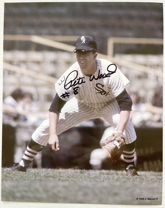 Pete Ward (d. 2022) Signed Autographed Glossy 8x10 Photo - Chicago White Sox