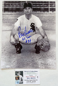 Bill Heath Signed Autographed Glossy 8x10 Photo - Chicago White Sox