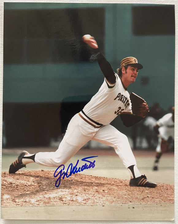 George Medich Signed Autographed Glossy 8x10 Photo - Pittsburgh Pirates