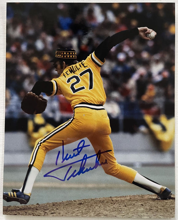 Kent Tekulve Signed Autographed Glossy 8x10 Photo - Pittsburgh Pirates