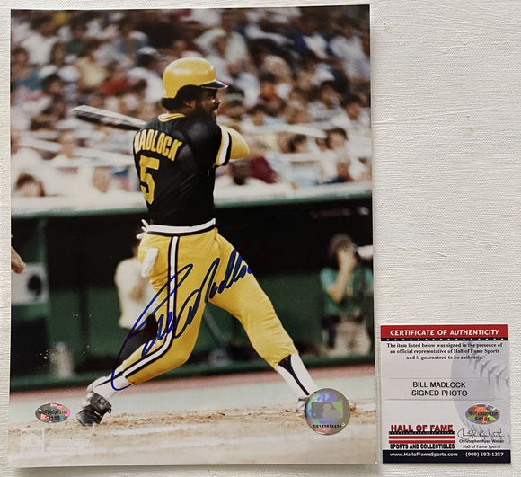 Bill Madlock Signed Autographed Glossy 8x10 Photo - Pittsburgh Pirates