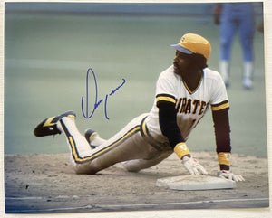 Omar Moreno Signed Autographed Glossy 8x10 Photo - Pittsburgh Pirates