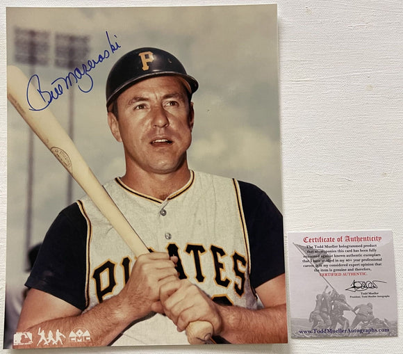 Bill Mazeroski Signed Autographed Glossy 8x10 Photo - Pittsburgh Pirates