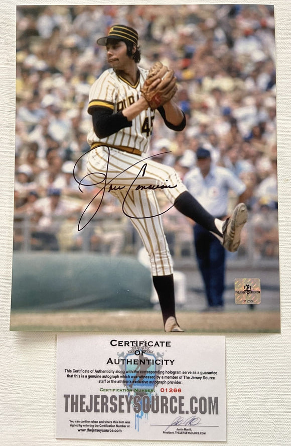 John Candelaria Signed Autographed Glossy 8x10 Photo - Pittsburgh Pirates