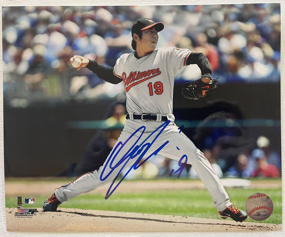 Koji Uehara Signed Autographed Glossy 8x10 Photo - Baltimore Orioles