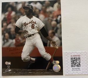 Paul Blair (d. 2013) Signed Autographed "66, 70 WSC" Glossy 8x10 Photo Baltimore Orioles - AIV Authenticated