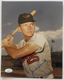 Jackie Brandt Signed Autographed Glossy 8x10 Photo Baltimore Orioles - JSA Authenticated