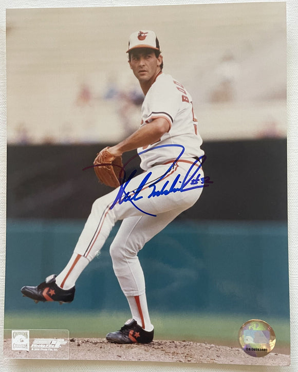 Mike Boddicker Signed Autographed Glossy 8x10 Photo - Baltimore Orioles