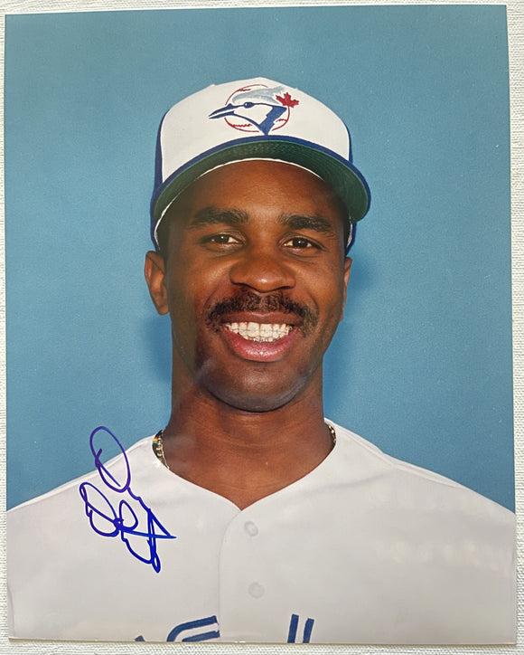Devon White Signed Autographed Glossy 8x10 Photo - Toronto Blue Jays
