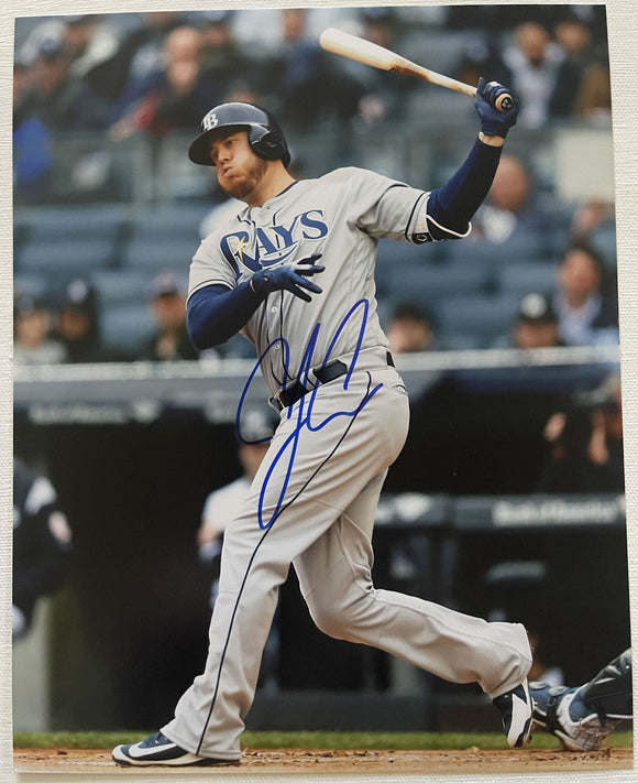 C.J. Cron Signed Autographed Glossy 8x10 Photo - Tampa Bay Rays