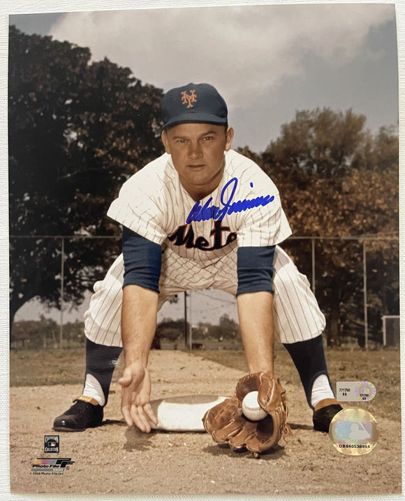 Don Zimmer (d. 2014) Signed Autographed Glossy 8x10 Photo New York Mets - MLB Authenticated