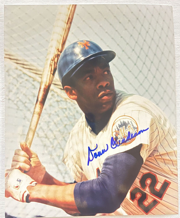 Donn Clendenon (d. 2005) Signed Autographed Glossy 8x10 Photo - New York Mets