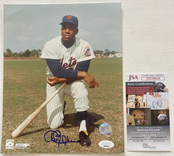 Cleon Jones Signed Autographed Glossy 8x10 Photo New York Mets - JSA Authenticated