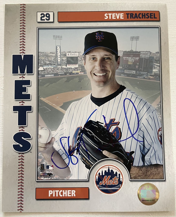 Steve Trachsel Signed Autographed Glossy 8x10 Photo - New York Mets