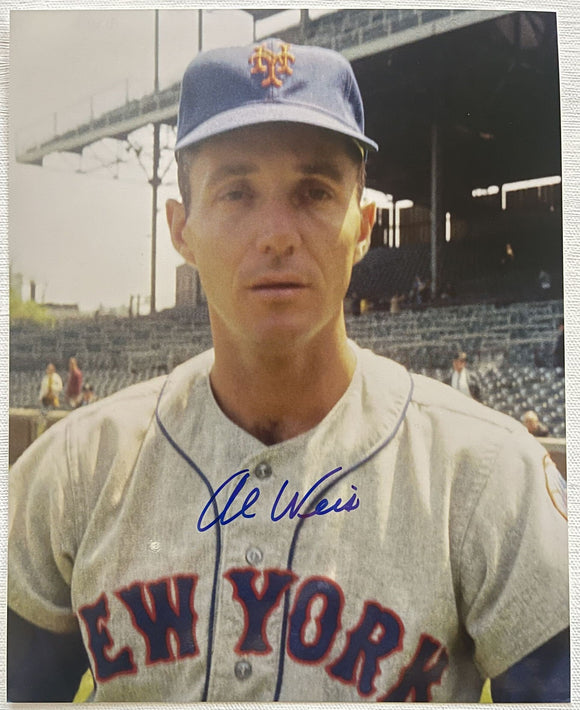 Al Weis Signed Autographed Glossy 8x10 Photo - New York Mets