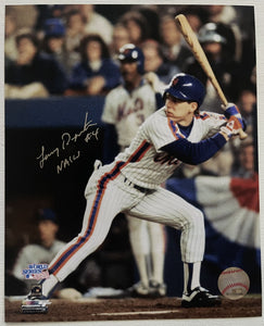 Lenny Dykstra Signed Autographed "Nails" 1986 World Series Glossy 8x10 Photo - New York Mets