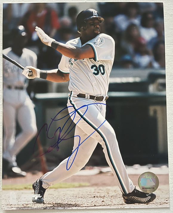 Cliff Floyd Signed Autographed Glossy 8x10 Photo - Miami Marlins