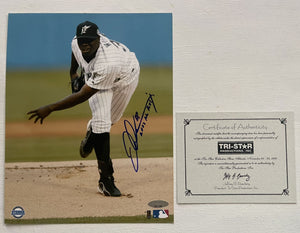 Dontrelle Willis Signed Autographed "2003 NL ROY" Glossy 8x10 Photo Miami Marlins - TriStar Authenticated