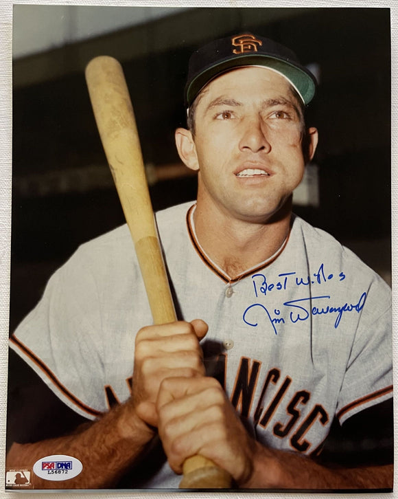 Jim Davenport (d. 2016) Signed Autographed Glossy 8x10 Photo San Francisco Giants - PSA/DNA Authenticated