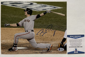 Buster Posey Signed Autographed Glossy 8x10 Photo San Francisco Giants - Beckett BAS Authenticated
