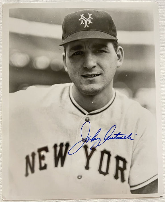 Johnny Antonelli (d. 2020) Signed Autographed Vintage Glossy 8x10 Photo - New York Giants