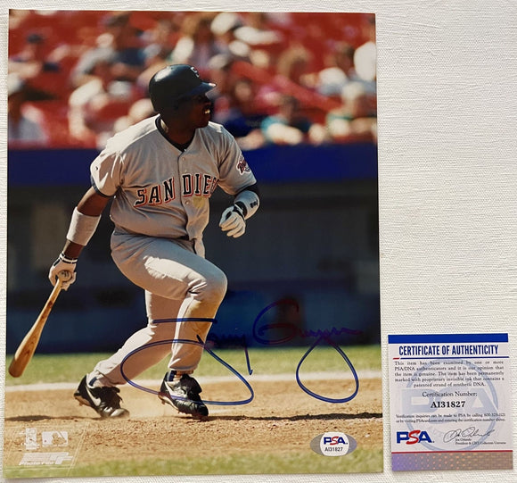 Tony Gwynn (d. 2014) Signed Autographed Glossy 8x10 Photo San Diego Padres - PSA/DNA Authenticated
