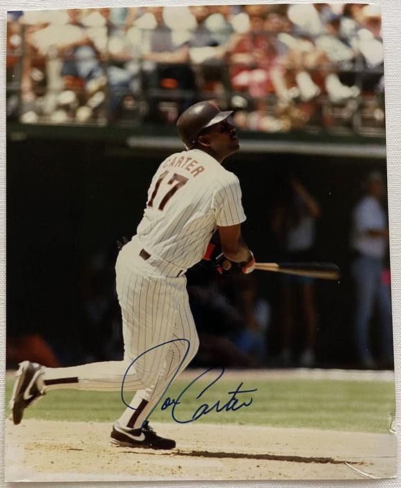 Joe Carter Signed Autographed Glossy 8x10 Photo - San Diego Padres