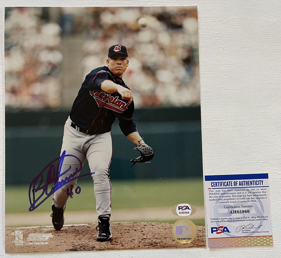 Bartolo Colon Signed Autographed Glossy 8x10 Photo Cleveland Indians - PSA/DNA Authenticated