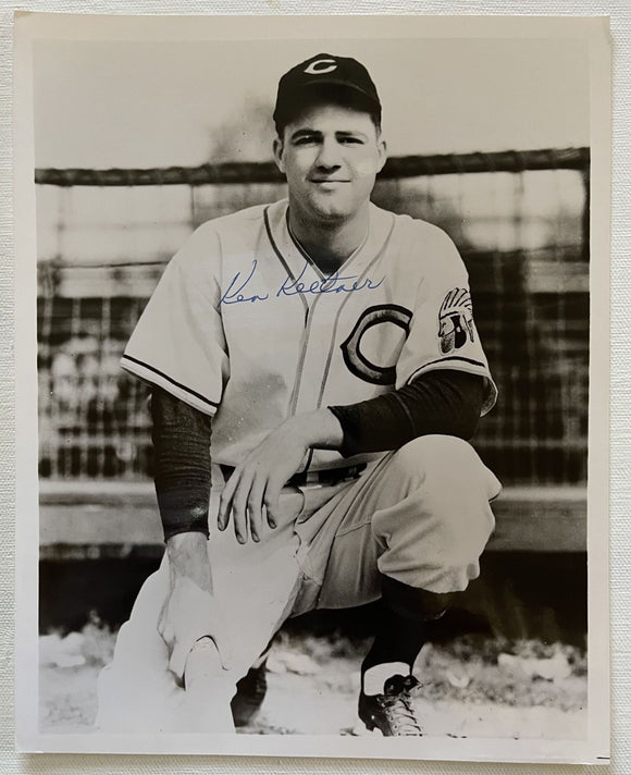 Ken Keltner (d. 1991) Signed Autographed Vintage Glossy 8x10 Photo Cleveland Indians - JSA Auction Lot LOA