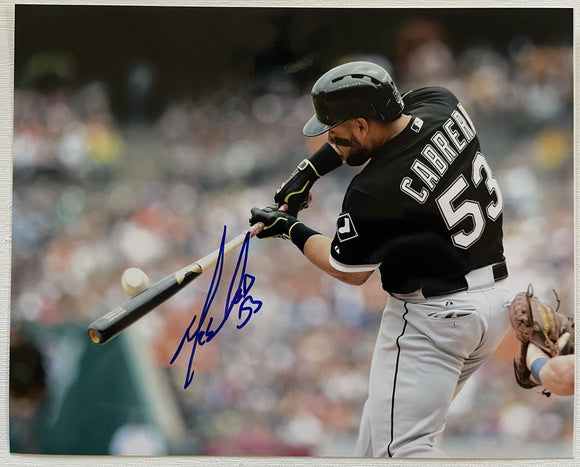 Melky Cabrera Signed Autographed Glossy 8x10 Photo - Chicago White Sox