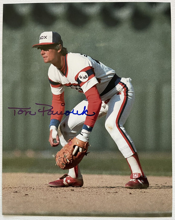 Tom Paciorek Signed Autographed Glossy 8x10 Photo - Chicago White Sox