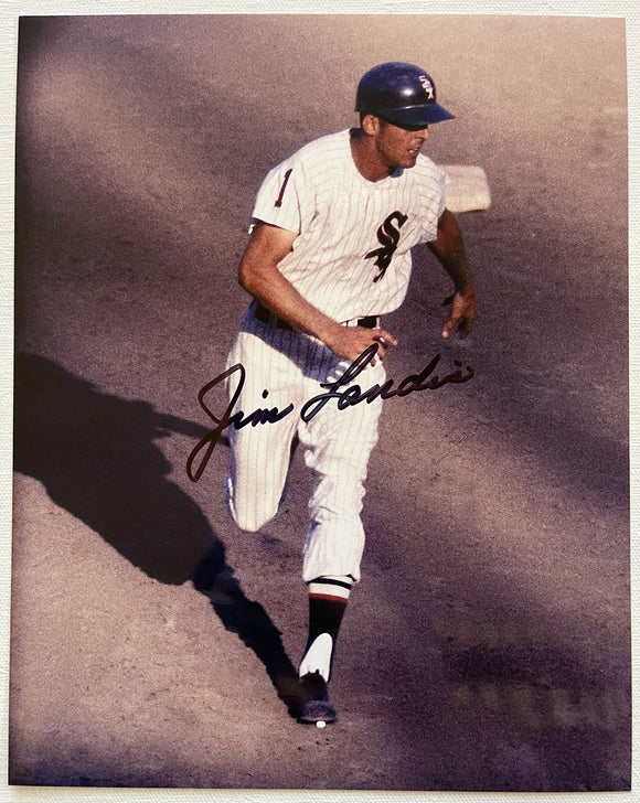 Jim Landis (d. 2017) Signed Autographed Glossy 8x10 Photo - Chicago White Sox