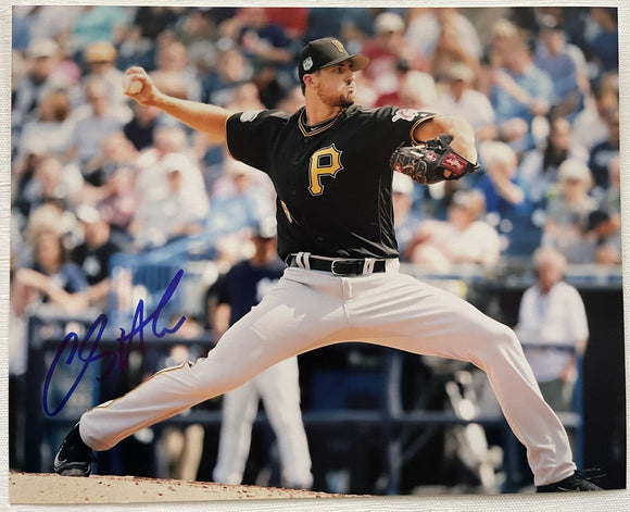 Clay Holmes Signed Autographed Glossy 8x10 Photo - Pittsburgh Pirates