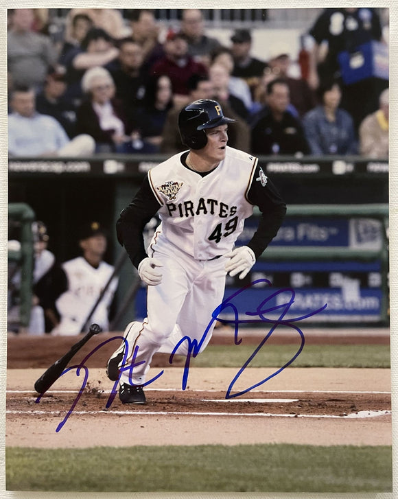 Nate McLouth Signed Autographed Glossy 8x10 Photo - Pittsburgh Pirates