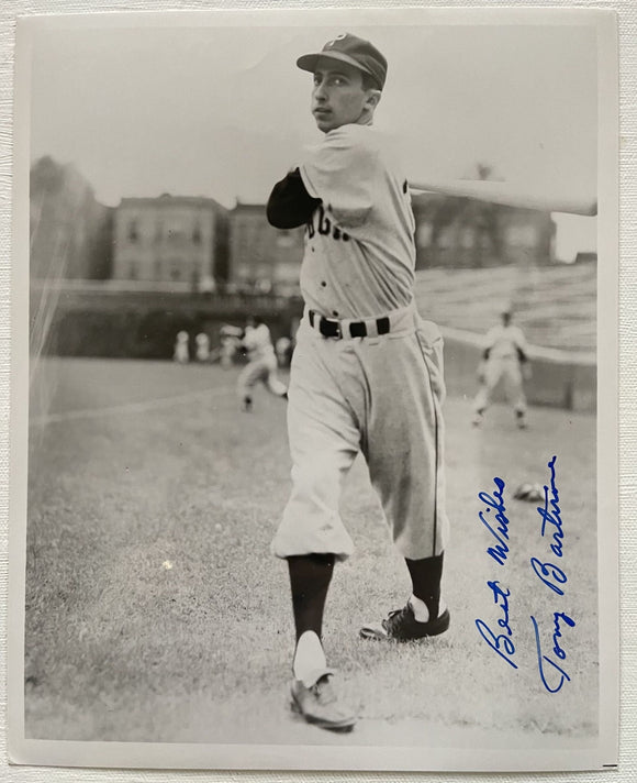 Tony Bartirome (d. 2018) Signed Autographed Vintage Glossy 8x10 Photo - Pittsburgh Pirates