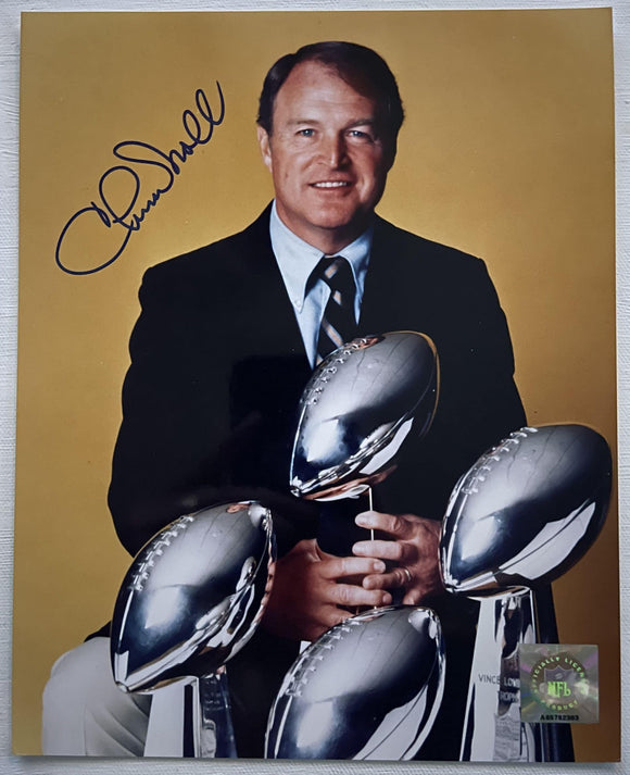 Chuck Noll (d. 2014) Signed Autographed 4x SB Champ Glossy 8x10 Photo - Pittsburgh Steelers