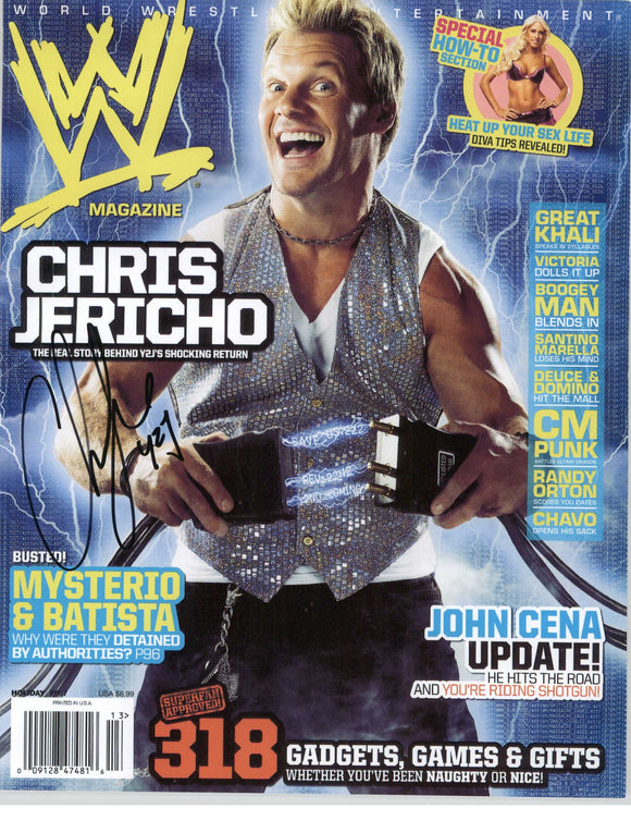 Chris Jericho Signed Autographed Glossy 8x10 Photo - Lifetime COA